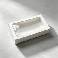 Boîte à chocolat personnalisée imprimée, emballage carré en papier écologique, boîte à dessert avec couvercle transparent et compartiments, boîte à chocolat