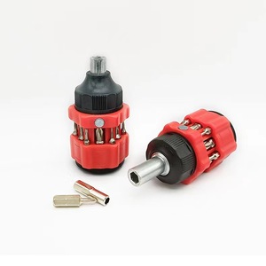 12-in-1 Combination Screwdriver <b>Set</b> Portable Mini Pocket Repair Manual Screw <b>Driver</b> Crv Bit Magnetic MYJ-11532 12 in 1 Mini Scre - Product Image 1