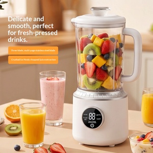 Licuadora Eléctrica Multifunción con Pantalla Digital, Exprimidor de Frutas, Triturador de Hielo, Picador de Ajo con Jarra de Vidrio - Product Image 6