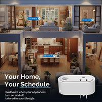 Prise intelligente SLS Matter US 15A avec moniteur de puissance, compatible Alexa, Google Assistant, HomeKit, pour l'automatisation de la maison intelligente