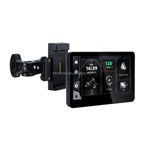 Pantalla de Navegación DVR BT de 6.25 Pulgadas para Motocicleta, Pantalla Inalámbrica CarPlay Android GPS Extraíble e Impermeable - Product Image 1