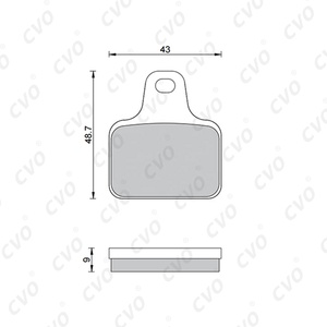 Plaquettes de frein à <span class=keywords><strong>disque</strong></span> ultra durables pour <span class=keywords><strong>Brembo</strong></span> GP2, sans bruit, zéro retard, adhérence maximale, pièces détachées pour moto, plaquettes de frein pour étrier FA435 - Product Image 5