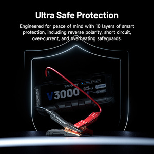 Topdon 3000A V3000 9L แก๊สสำหรับรถยนต์กันลมที่แข็งแกร่ง7L บัสเตอร์กระโดดได้24000มิลลิแอมป์ต่อชั่วโมง V3000รถพกพาได้แข็งแรง - Product Image 2