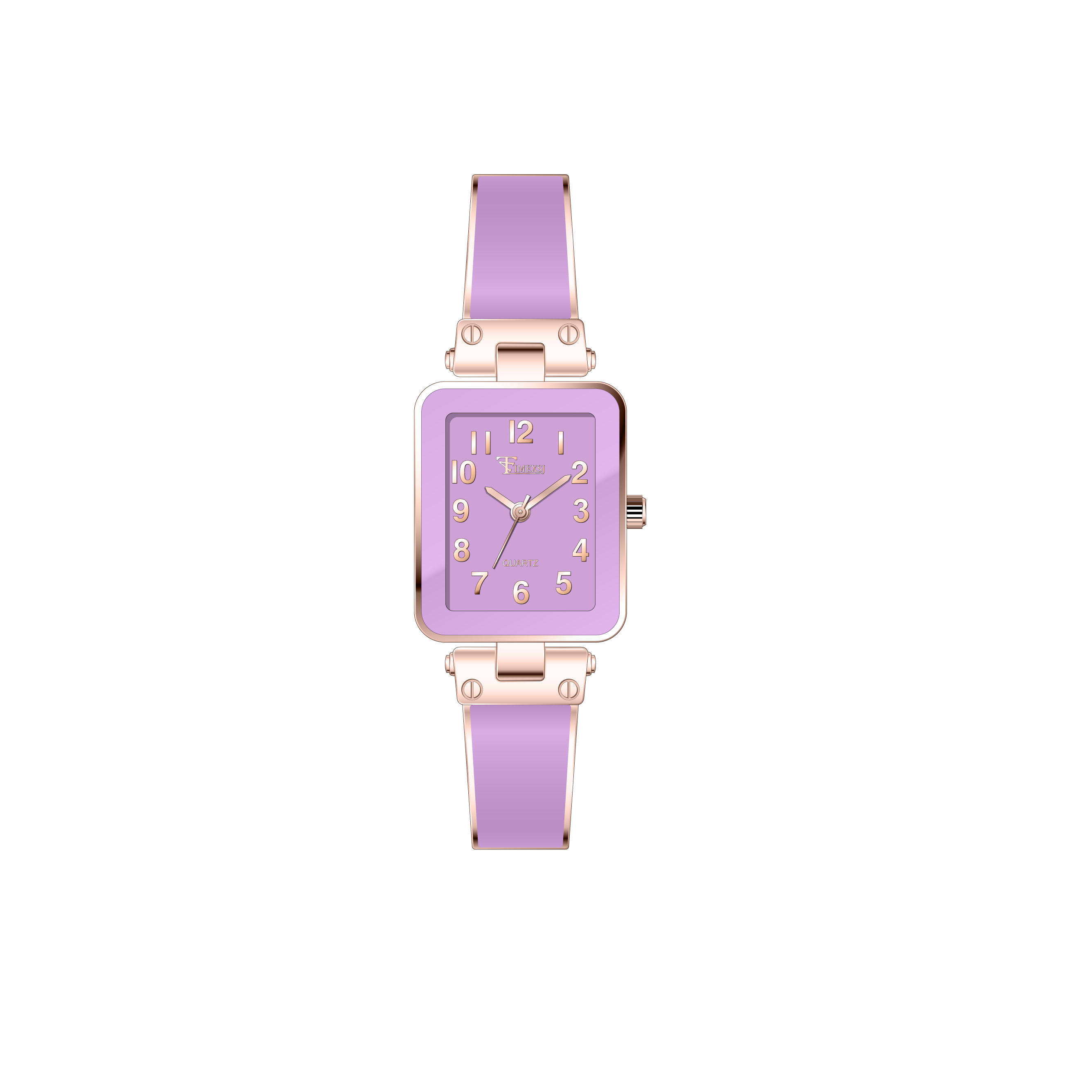 Rose Gold-  Light Purple