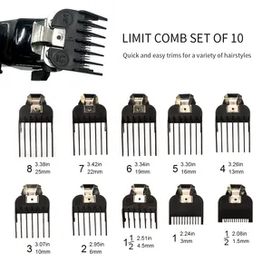 Hair clipper guide comb limit comb electric hair clipper spare parts hairstyling limit combs accessory shortcut self-haircut kit