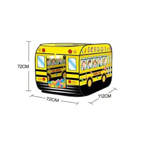 סיטונאי ילדי אוהל בית ספר אוטובוס עיצוב פופ עד תינוק אוהל עם 50 כדורי