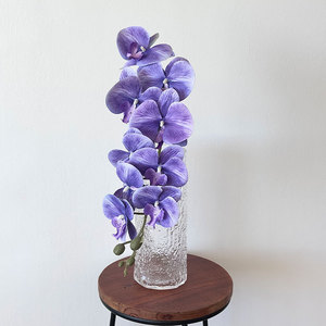 Fleur d'orchidée artificielle 3D à toucher réel pour la décoration de mariage, 9 têtes, vente en gros - Product Image 5