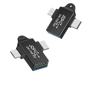 Adaptador OTG Premium 2 en 1 con carcasa de teléfono móvil tipo C, Micro ratón y teclado para lectura de archivos de micrófono de ordenador portátil - Product Image 2