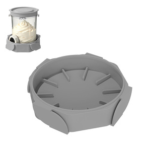 Support de base en silicone pour pot de crème glacée, compatible avec les modèles <span class=keywords><strong>Ninja</strong></span> NC700, NC701, NC501, accessoires de plateau fixe empilable pour congélateur - Product Image 2