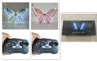 Deux papillons bioniques volants télécommandés avec ailes battantes pour mariage, fête, Pâques