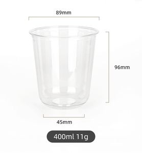Vasos de Plástico Desechables Reciclables con Tapa Abatible, en Forma de U y con Fondo Plano, de 300ml, 360ml, 400ml, 500ml y 700ml, con Tamaño y Logotipo Personalizados - Product Image 4