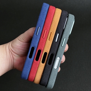 Fundas de teléfono magnéticas de cuero de ante al por mayor personalizadas de fábrica para iPhone 11 12 13 14 15 16 Pro Max 14 15 16 Plus - Product Image 6