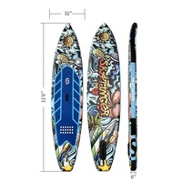 Planche de surf gonflable Skatinger 2026 prête à être expédiée, design Koi, planche de surf gonflable