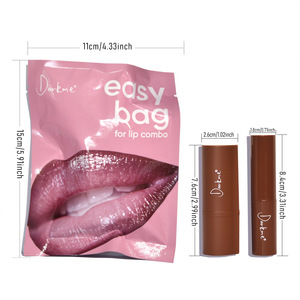 Lot de 2 crayons à lèvres hydratants et brillants avec <span class=keywords><strong>gloss</strong></span>, personnalisable avec logo, Darkme Easy Bag, ensemble crayon à lèvres et <span class=keywords><strong>gloss</strong></span> en emballage combiné - Product Image 6