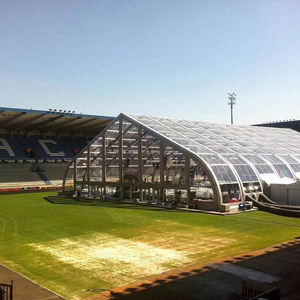 Tienda de aluminio para eventos, carpa de gran tamaño con estructura de almacén, curvo, transparente, personalizada de fábrica, alta calidad - Product Image 2