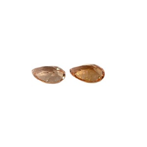 Morgan Orange Yellow Cultured Sapphire Pear Cut Synthetic Gemstone For Jewelry Making - Product Image 4