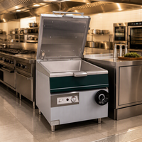 Équipement de cuisine commerciale multifonctionnel : Plaques inclinables et marmites de cuisson, Machine de cuisson électrique type Bratt Pan