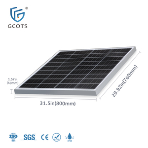 Lampadaire LED hybride solaire et réseau GCOTS en métal, étanche, 30W 40W 60W 80W 120W, type split, réglable SL-HBST - Product Image 2