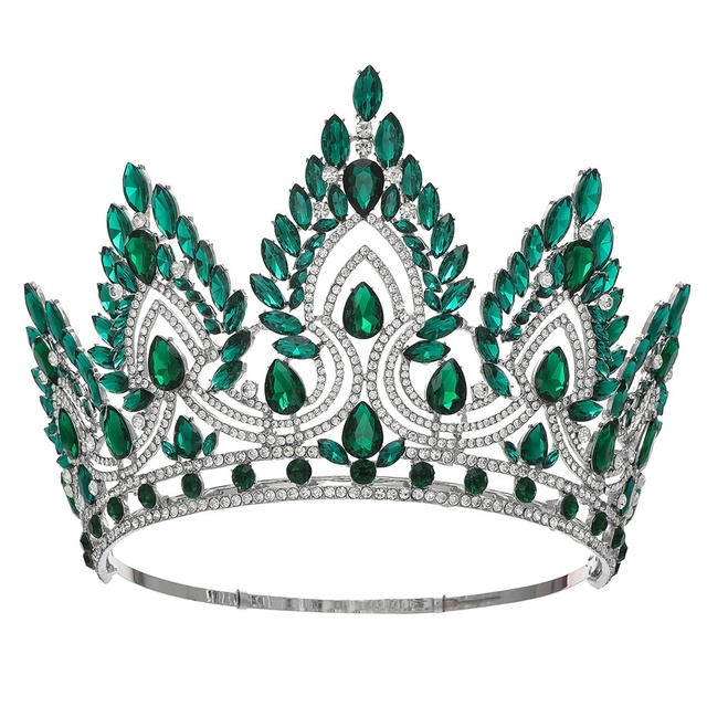 Luxurious Beauty Pageant Champion's Crown Bride's Crown Show Queen's Party Perfect Baroque Full Round Crown