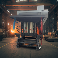 Fourneau de fusion à induction électrique industriel pour la fonderie, 200 kg, 5 tonnes, acier, fer, métal