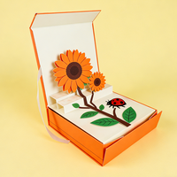 Boîte cadeau 3D surprenante de conception nouvelle, personnalisée, affichage tridimensionnel portable