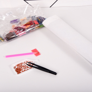 <span class=keywords><strong>Photo</strong></span> personnalisée, peinture de tigre blanc sauvage 5d, bricolage, peinture de diamant animal en cristal - Product Image 4