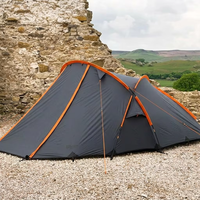 Tente tactique personnalisée pour 2 à 3 personnes, tente de camping résistante aux intempéries pour 4 saisons, imperméable 5000 mm, tente tunnel géodésique