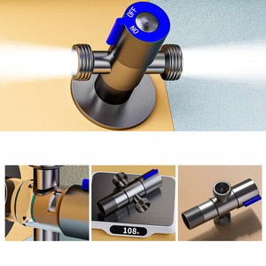 Pulvérisateur <span class=keywords><strong>de</strong></span> bidet portatif en acier inoxydable à pression réglable, ensemble <span class=keywords><strong>de</strong></span> pulvérisateur <span class=keywords><strong>de</strong></span> toilette pour couches pour <span class=keywords><strong>salle</strong></span> <span class=keywords><strong>de</strong></span> <span class=keywords><strong>bain</strong></span> - Product Image 3