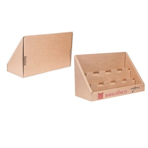 Exhibidor de Cartulina de 2 Niveles Personalizado para Tarjetas de Felicitación, Exhibidor de Cartulina Corrugada para Tarjetas de Visita en Tiendas - Product Image 2