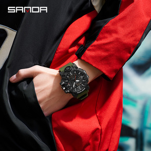 SANDA 6126 Multi-function Shock-Proof <strong>Watch</strong> <strong>for</strong> Men <strong>Outdoor</strong> Sports Waterproof Electronic <strong>Watch</strong> Wristwatch Man Digital <strong>Watch</strong> - Product Image 3