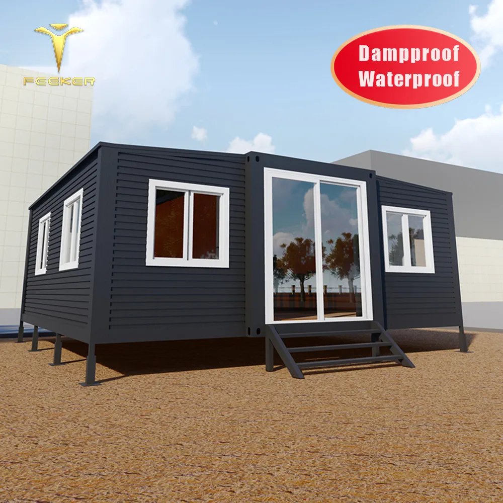 Australia 20ft 40ft nuovo Design di lusso Tiny house living Prfab pieghevole 2 3 camere da letto espandibile case Container con bagno