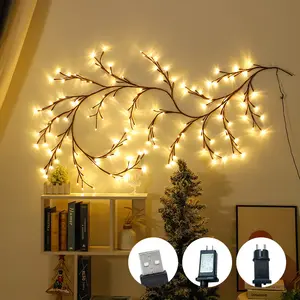 Popular DIY shape branch light tree home wall decoration led light warm white colorful halloween decoration light branch lamp