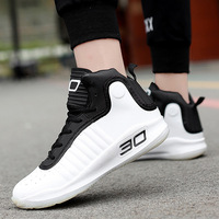 Chaussures d'arbitre montantes antidérapantes pour basket-ball, chaussures de sport respirantes amortissantes d'entraînement pou