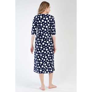 Robe de nuit à manches 3/4 et col en V pour femme - Product Image 1