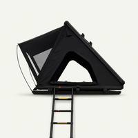 Tente de toit entièrement automatique en alliage d'aluminium à toit rigide hydraulique avec panneau solaire, ouverture/fermeture en un clic, quatre saisons, aucune installation requise