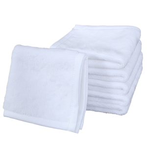 White cotton Square Towels Soft Reusable Face Cleansing <b>Cloth</b> for Home <b>Kitchen</b> Makeup Remover ODM for USA CANADA - Product Image 1