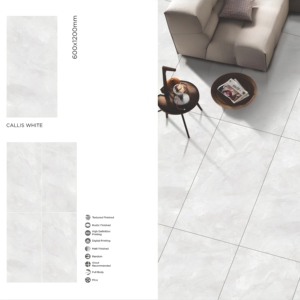 Quality Callis White 60x120 Spanish Porcelain Tile 2x4 Granite Floor Tiles Suitable for America Philippines Vietnam South Africa - Product Image 1