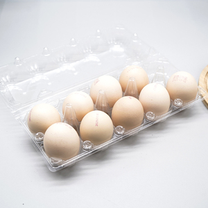 Boîte d'emballage en blister en PET transparent à 10 trous, écologique, jetable, de qualité alimentaire, de forme rectangulaire, pour le stockage des aliments - Product Image 2