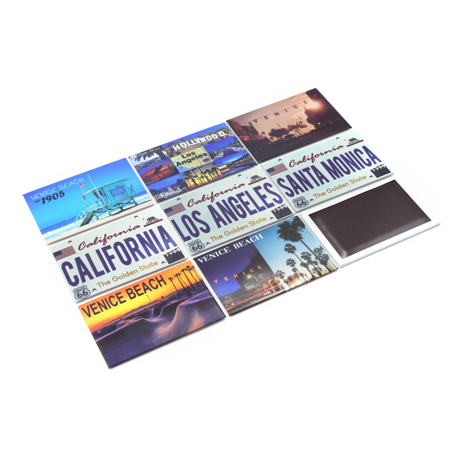 Wholesale country popular famous city theme california iceland barcelona scenery souvenir gift custom fridge magnet