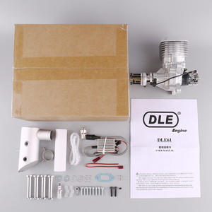 Motor de gasolina DLE61 de 61 CC para aeromodelismo de ala fija, monocilíndrico, con dos escapes, refrigeración por aire, arranque manual, de un solo carrera. - Product Image 3