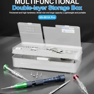 SUNSHINE-Caja de almacenamiento multifuncional de doble capa <span class=keywords><strong>para</strong></span> guardar teléfonos móviles, placas base, <span class=keywords><strong>tornillos</strong></span>, Chips, pantalla LCD, 2017 - Product Image 2