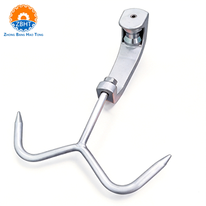 Outil <span class=keywords><strong>de</strong></span> suspension <span class=keywords><strong>de</strong></span> viande pour abattoir <span class=keywords><strong>de</strong></span> moutons et chèvres, ligne <span class=keywords><strong>de</strong></span> traitement des carcasses, rail en acier inoxydable avec poulie et crochet - Product Image 2