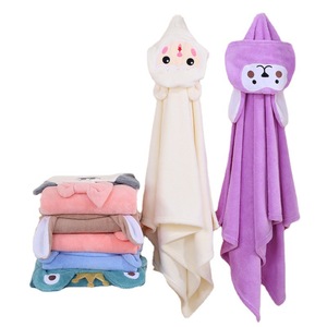 Toalla de Baño Infantil con Capucha, Manta de Coral para Bebé, Diseño de Dibujos Animados, Suave y Absorbente, con Bordes Bordados, Cojín de Baño - Product Image 5