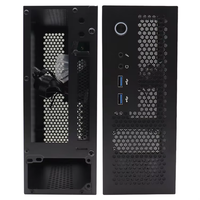 Boîtier de jeu ITX personnalisé en alliage d'aluminium, mini-ordinateur de bureau compatible avec les cartes mères ITX