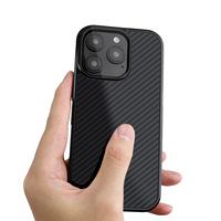 Coques de Téléphone en Fibre de Carbone Forgée 100% Véritable pour iPhone 16 /15/14/13/12 avec Coques Mobiles Magnétiques Intégrées Fibre Forgée Sergée 3K