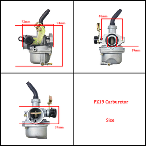 Carburador PZ19 de 19mm para Motor <span class=keywords><strong>Honda</strong></span> Kawasaki Yamaha 50cc 70cc <span class=keywords><strong>90cc</strong></span> 110cc 125cc Motocicleta Go-Kart Scooter ATV UTV Moto de Cross - Product Image 6