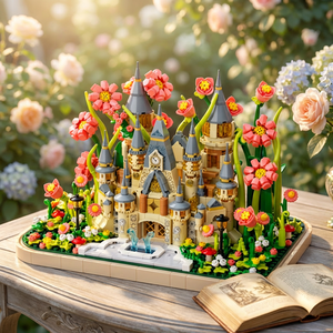 Ensemble <span class=keywords><strong>de</strong></span> blocs <span class=keywords><strong>de</strong></span> construction en forme <span class=keywords><strong>de</strong></span> château <span class=keywords><strong>de</strong></span> princesse avec housse anti-poussière, 1301 pièces, jouet décoratif, cadeau pour adultes et enfants, FL2238 - Product Image 3