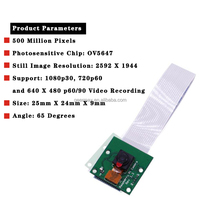 Raspberry Pi 4B 3B + 3B 5MP 500W Pixels caméra grand angle 5 mégapixels pour Raspberry Pi 3 4 modèle B B +