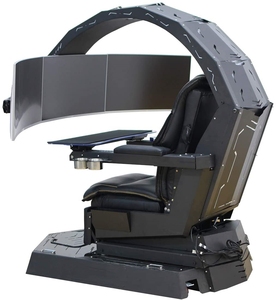 Silla de Oficina Ergonómica para Juegos con Triple Monitor Integrado, Diseño de Cabina, Fabricada en China - Product Image 6