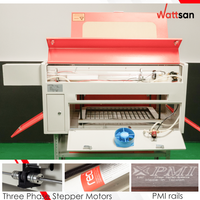 Wattsan 6040 ST 60w 80w Acrylique Contreplaqué Cuir Bureau CO2 Laser Gravure Machine De Découpe Écriture Sur Bois Machine Marquage Profond